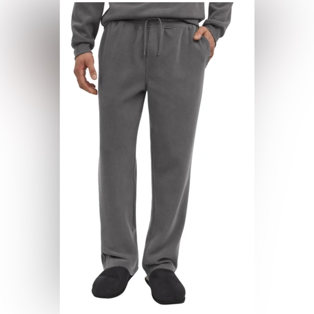 Eddie Bauer Men’s Lounge Pant Textured Knit Heavyweight XXL Gray Colors nwt